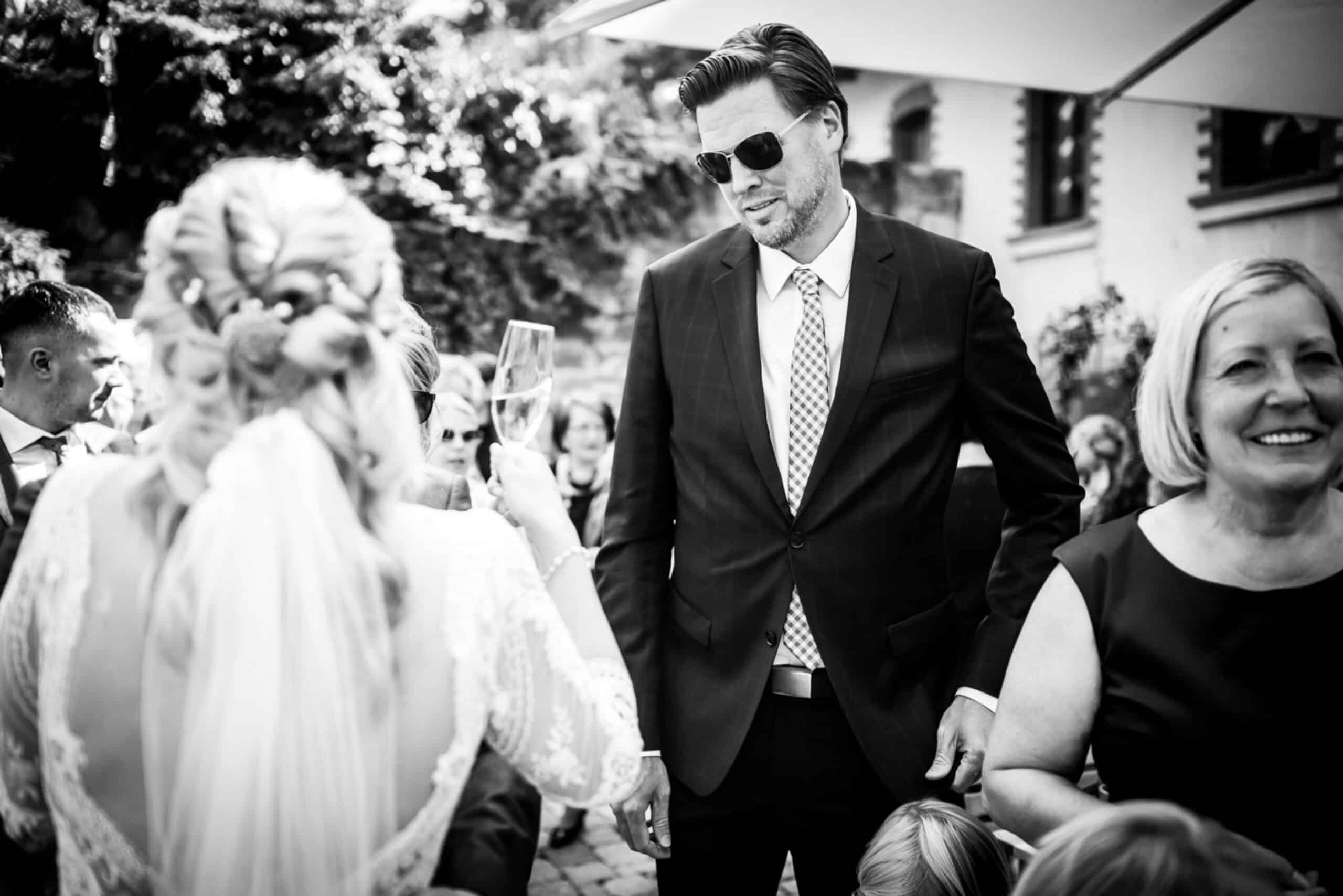 Gratulationen auf einer Hochzeit auf Gut Rehbach