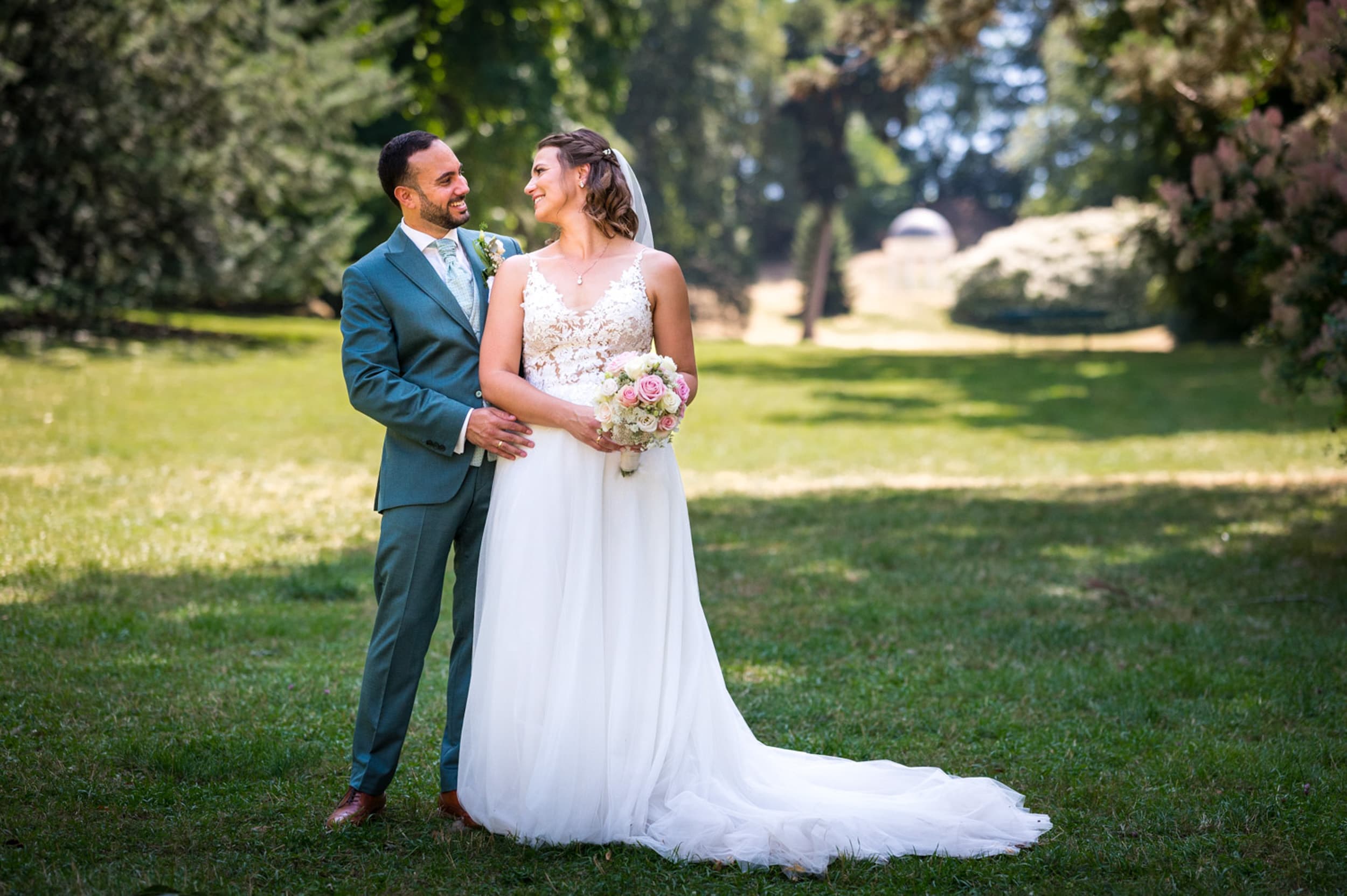 Brautpaar Shooting im Staatspark Fürstenlager in Bensheim - Hochzeitsfotograf Tobias Schnurr